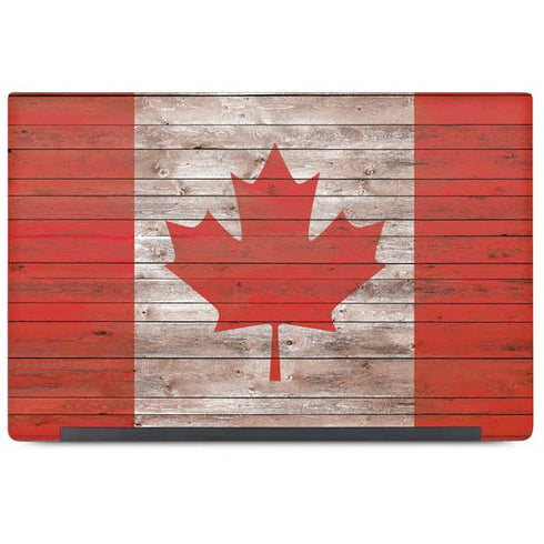 Canadian Flag Dark Wood Dell Latitude Skin