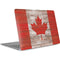 Canadian Flag Dark Wood Apple MacBook Air Skin