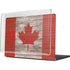 Canadian Flag Dark Wood MacBook Pro 14in (2021-24) Case plus Skin