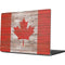 Canadian Flag Dark Wood Apple MacBook Pro 14-inch Skin