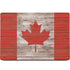 Canadian Flag Dark Wood MacBook Skins