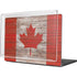 Canadian Flag Dark Wood MacBook Cases