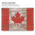 Canadian Flag Dark Wood MacBook Cases