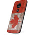 Canadian Flag Dark Wood Moto E5 Play Skin