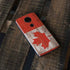 Canadian Flag Dark Wood Moto E5 Plus Skin