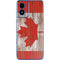Canadian Flag Dark Wood Moto G Play 4G (2024) Skin