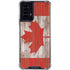Canadian Flag Dark Wood Moto G Power 5G (2024) Clear Case