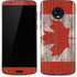 Canadian Flag Dark Wood Moto G6 Skin