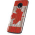 Canadian Flag Dark Wood Moto G6 Skin