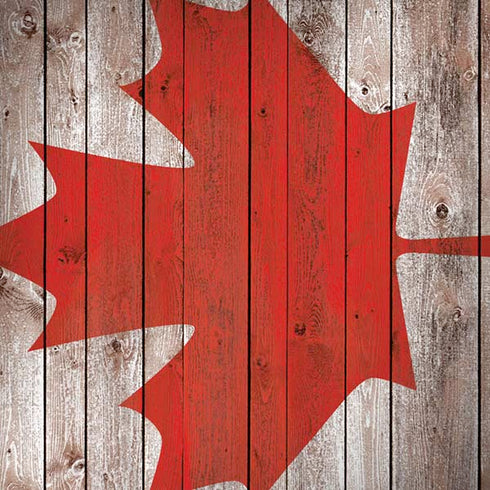 Canadian Flag Dark Wood Moto G6 Skin