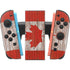 Canadian Flag Dark Wood Nintendo Switch 2 (2025) Joy-Con Controller Skin