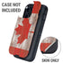 Canadian Flag Dark Wood Otterbox Defender iPhone Skin