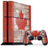 Canadian Flag Dark Wood PlayStation PS4 Skins
