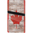 Canadian Flag Dark Wood PS5 Pro Disk Console Skin