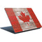Canadian Flag Dark Wood Surface Laptop Skin