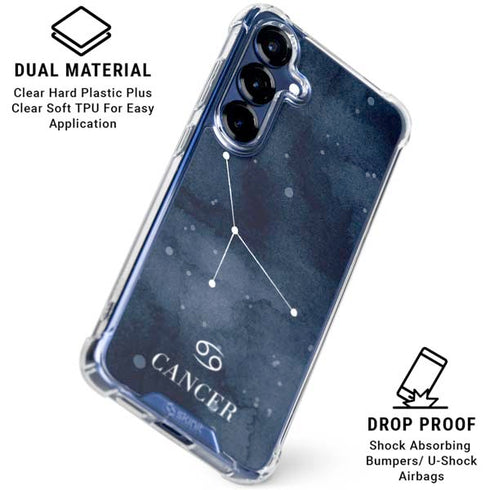Cancer Constellation Galaxy S25 Clear Case