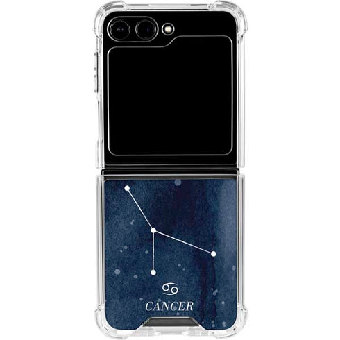 Cancer Constellation Galaxy Z Flip6 Clear Case