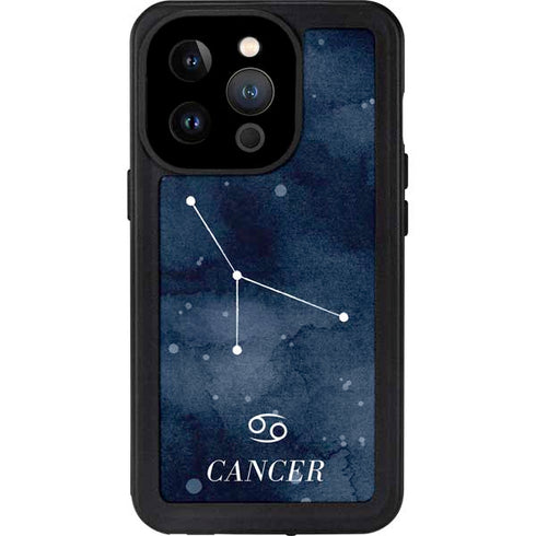Cancer Constellation iPhone 15 Pro Waterproof Case