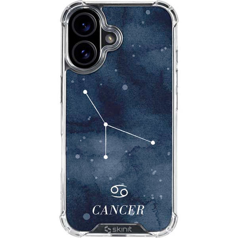 Cancer Constellation iPhone 16 Plus Clear Case