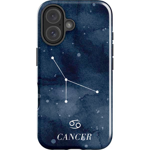 Cancer Constellation iPhone 16 Plus Impact Case