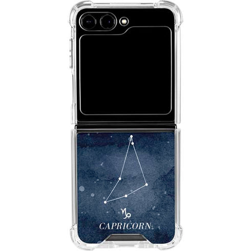 Capricorn Constellation Galaxy Z Flip6 Clear Case