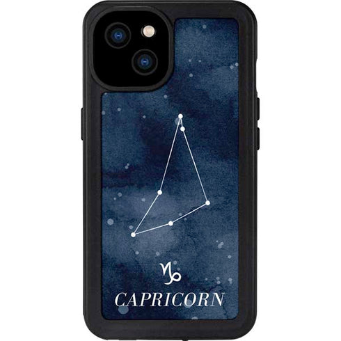 Capricorn Constellation iPhone 15 Plus Waterproof Case