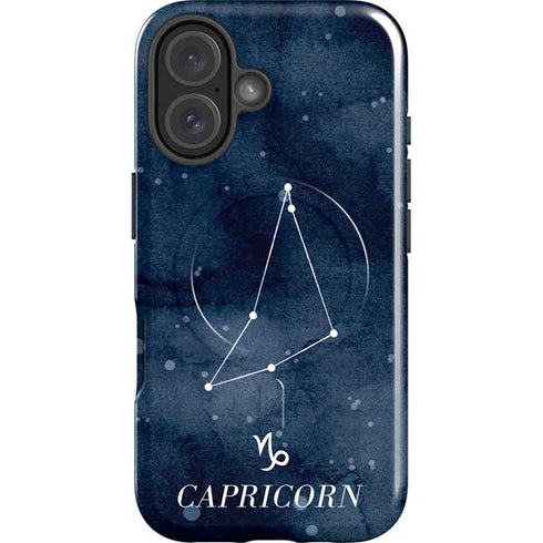 Capricorn Constellation iPhone 16 Magsafe Impact Case