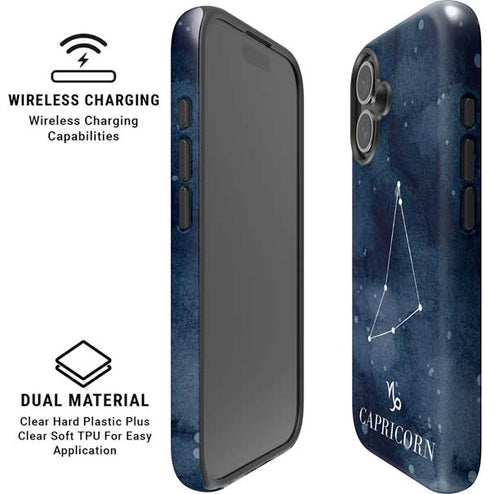 Capricorn Constellation iPhone 16 Magsafe Impact Case