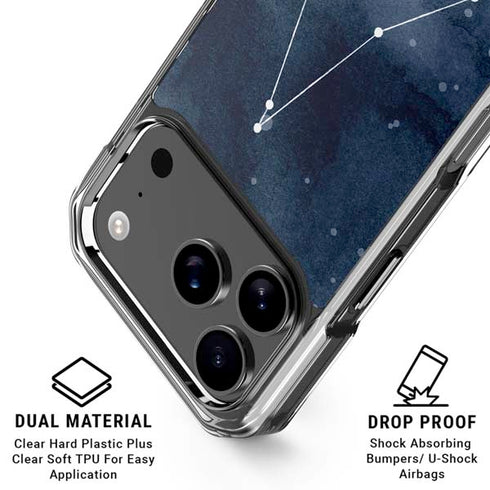 Capricorn Constellation iPhone 18 Pro Clear Case