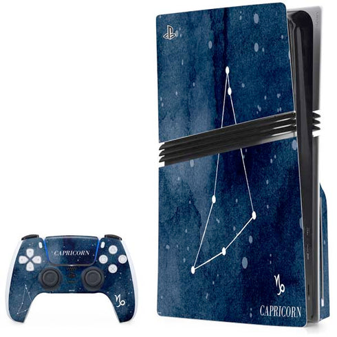 Capricorn Constellation PS5 Pro Disk Bundle Skin