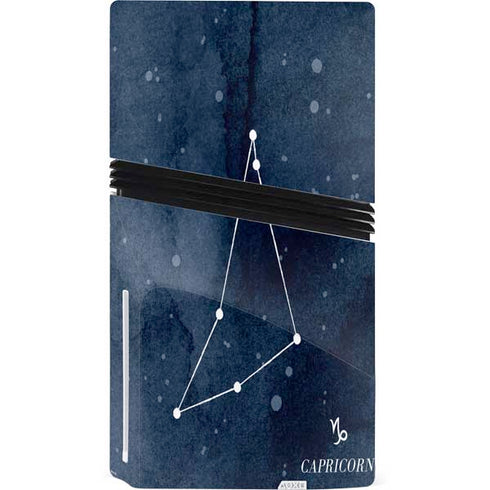 Capricorn Constellation PS5 Pro Disk Console Skin
