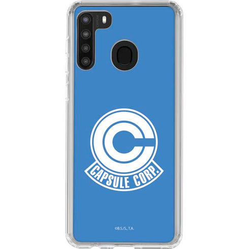 Dragon Ball Z Capsule Corp Galaxy A21 Clear Case