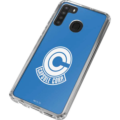 Dragon Ball Z Capsule Corp Galaxy A21 Clear Case