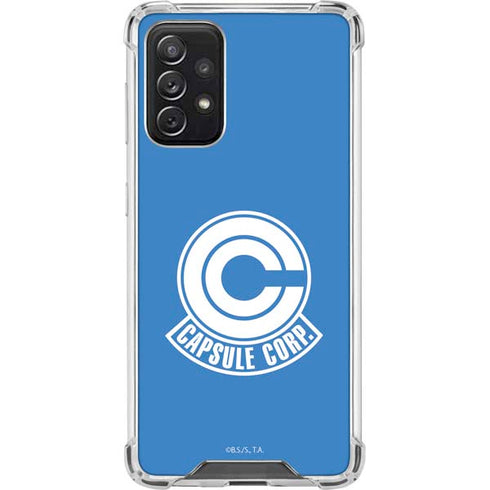 Dragon Ball Z Capsule Corp Galaxy A72 5G Clear Case