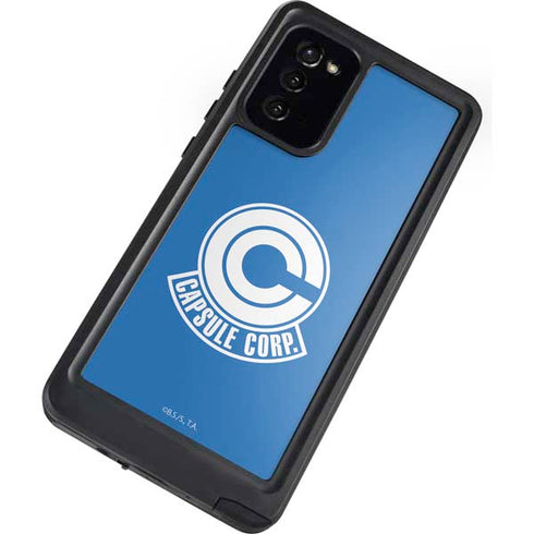 Dragon Ball Z Capsule Corp Galaxy Note20 5G Waterproof Case