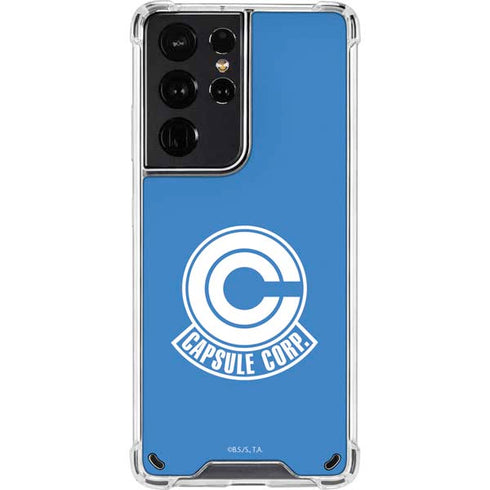 Dragon Ball Z Capsule Corp Galaxy S21 Ultra 5G Clear Case