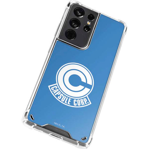 Dragon Ball Z Capsule Corp Galaxy S21 Ultra 5G Clear Case