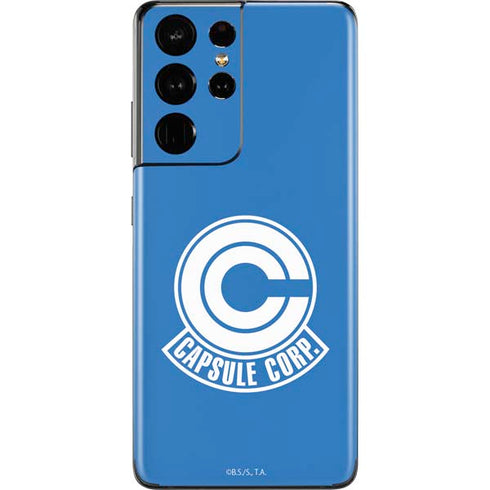 Dragon Ball Z Capsule Corp Galaxy S21 Ultra 5G Skin