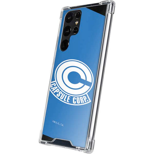 Dragon Ball Z Capsule Corp Galaxy S22 Ultra Clear Case