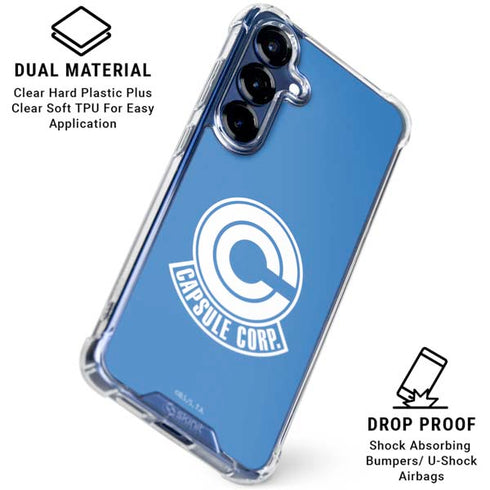 Dragon Ball Z Capsule Corp Galaxy S25 Plus Clear Case