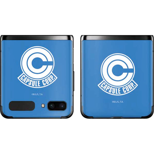 Dragon Ball Z Capsule Corp Galaxy Z Flip Skin