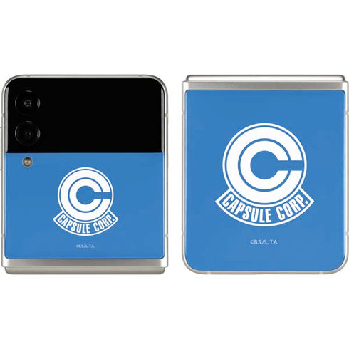 Dragon Ball Z Capsule Corp Galaxy Z Flip3 5G Skin