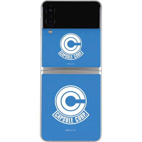 Dragon Ball Z Capsule Corp Galaxy Z Flip3 5G Skin