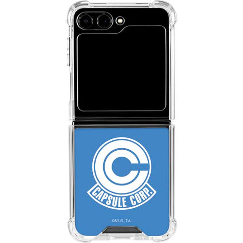Dragon Ball Z Capsule Corp Galaxy Z Flip5 5G Clear Case