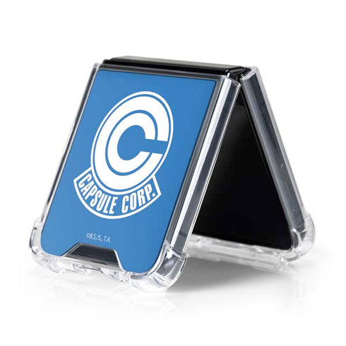 Dragon Ball Z Capsule Corp Galaxy Z Flip5 5G Clear Case