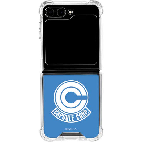 Dragon Ball Z Capsule Corp Galaxy Z Flip6 Clear Case