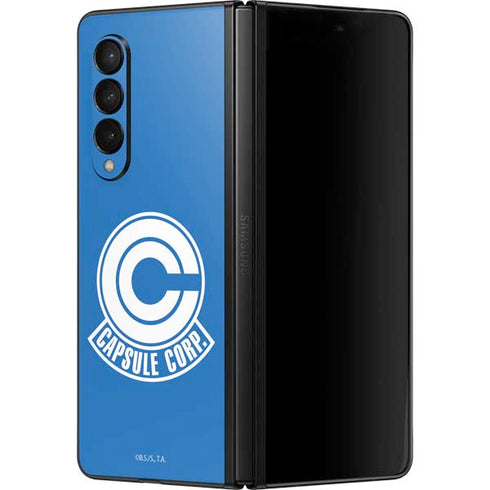 Dragon Ball Z Capsule Corp Galaxy Z Fold3 5G Skin