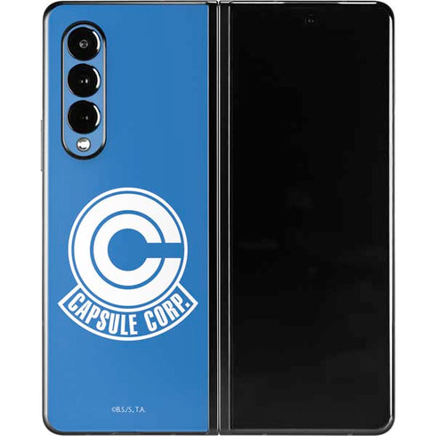 Dragon Ball Z Capsule Corp Galaxy Z Fold3 5G Skin
