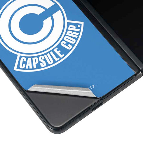 Dragon Ball Z Capsule Corp Galaxy Z Fold3 5G Skin