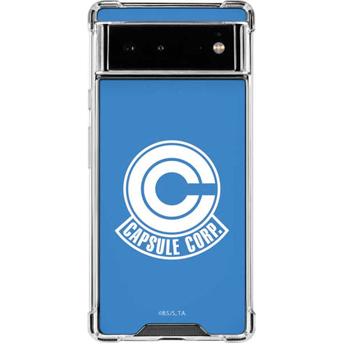 Dragon Ball Z Capsule Corp Google Pixel 6 Clear Case